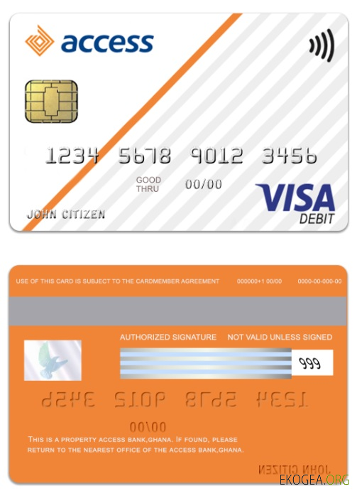 Carte de débit visa Ghana Access Bank